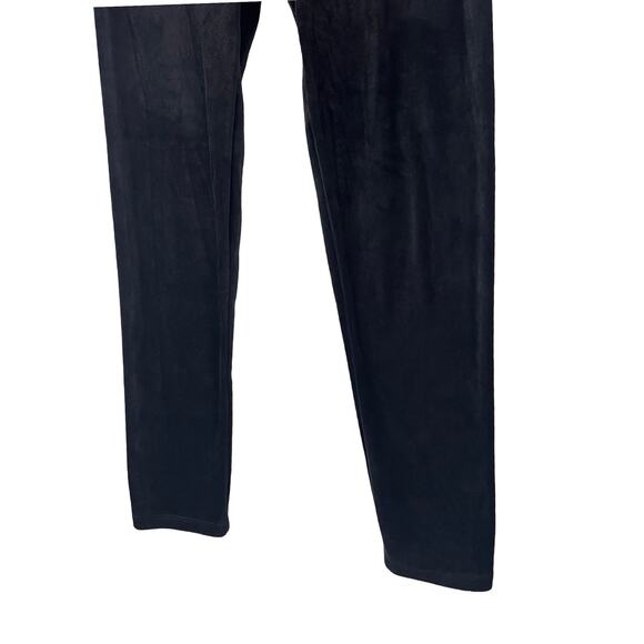 A293100 CUDDL DUDS Double Plush Velour Leggings Black L - Picture 3 of 6